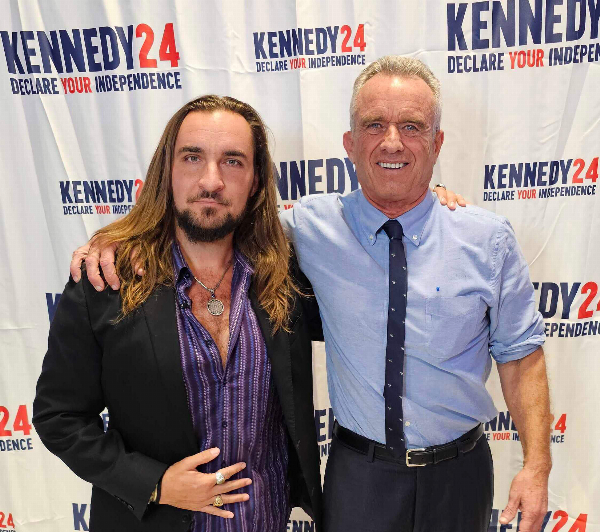 Photo: Amadon DellErba with Robert F. Kennedy Jr., attending a 2024 presidential candidate rally